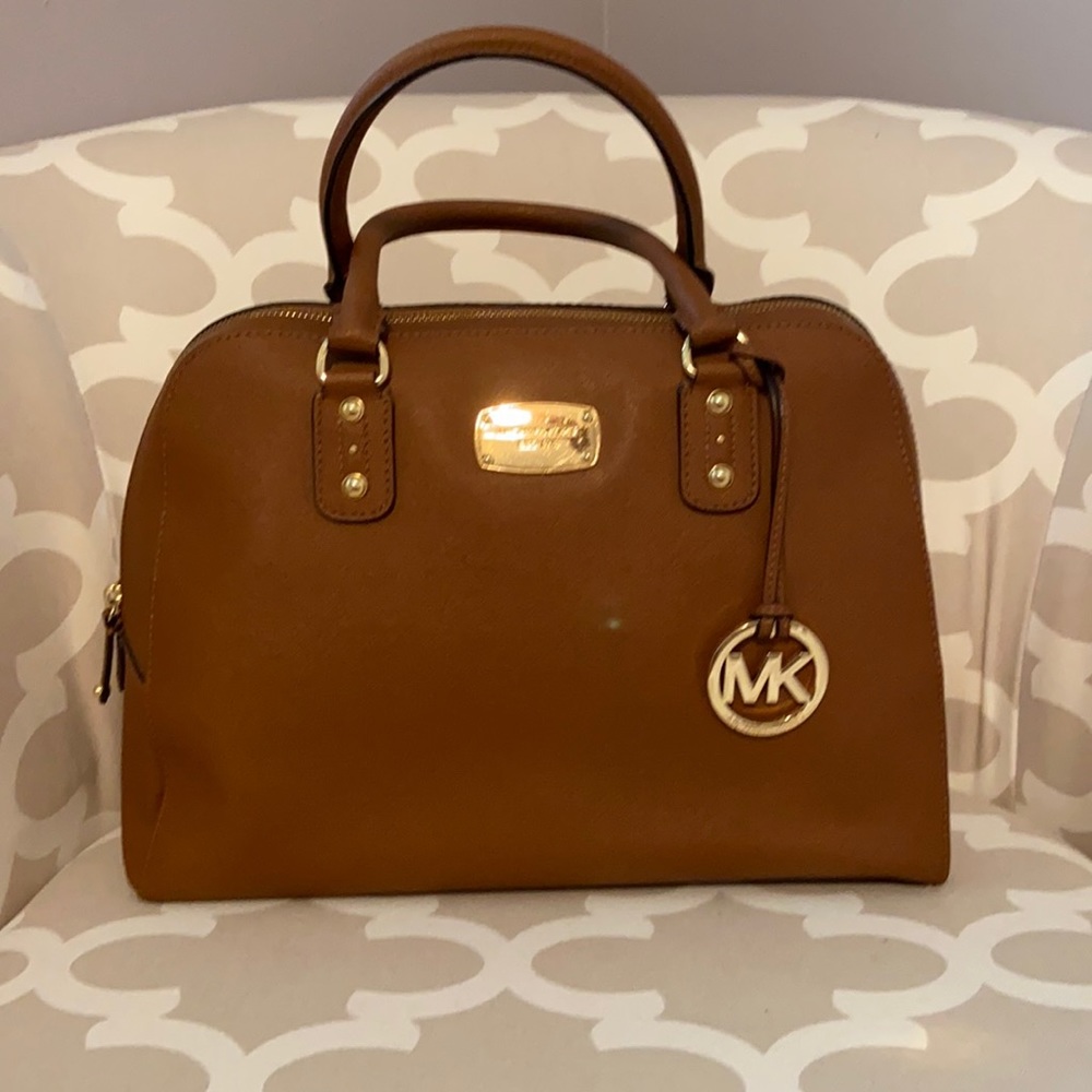 MK Leather Bowling Bag
